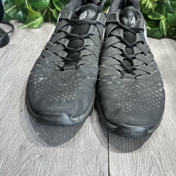 Nike Free Trainer 5.0 579811-010 Black White Mens Size 14 Running Shoes - Picture 3 of 10